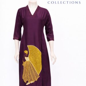 wine gold motif co ord set