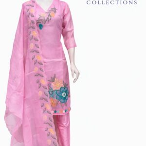 pink floral breeze semi kota set