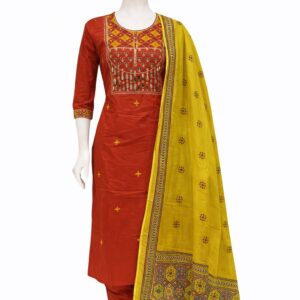 rust mustard heritage cotton set