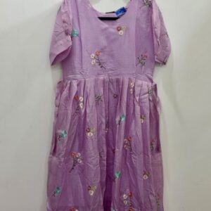 pure cottonfrock with lining