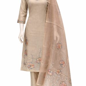 premium cotton three piece set in an elegant colour with a grand design
