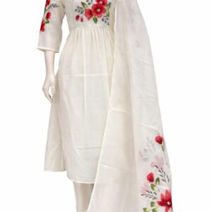 aline kota white colour 3 piece set