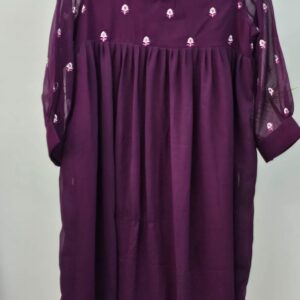 wine colour frock
