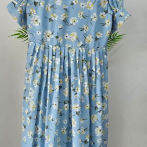 blue georgette frock
