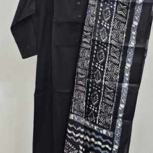 rayon high neck kurti set contrast duppata