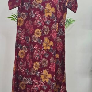 maroon vertical silk cord set