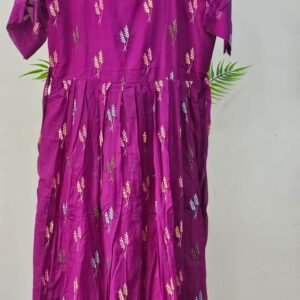 dark pink mul cotton frock