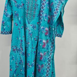 pure cotton dailywear kurti set with duppata