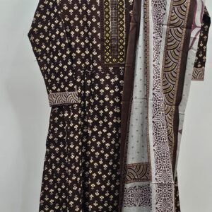 pure cotton dailywear kurti set with duppata